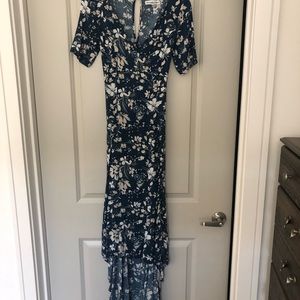 Abercrombie & Fitch High-Low, Open Back Floral Dress